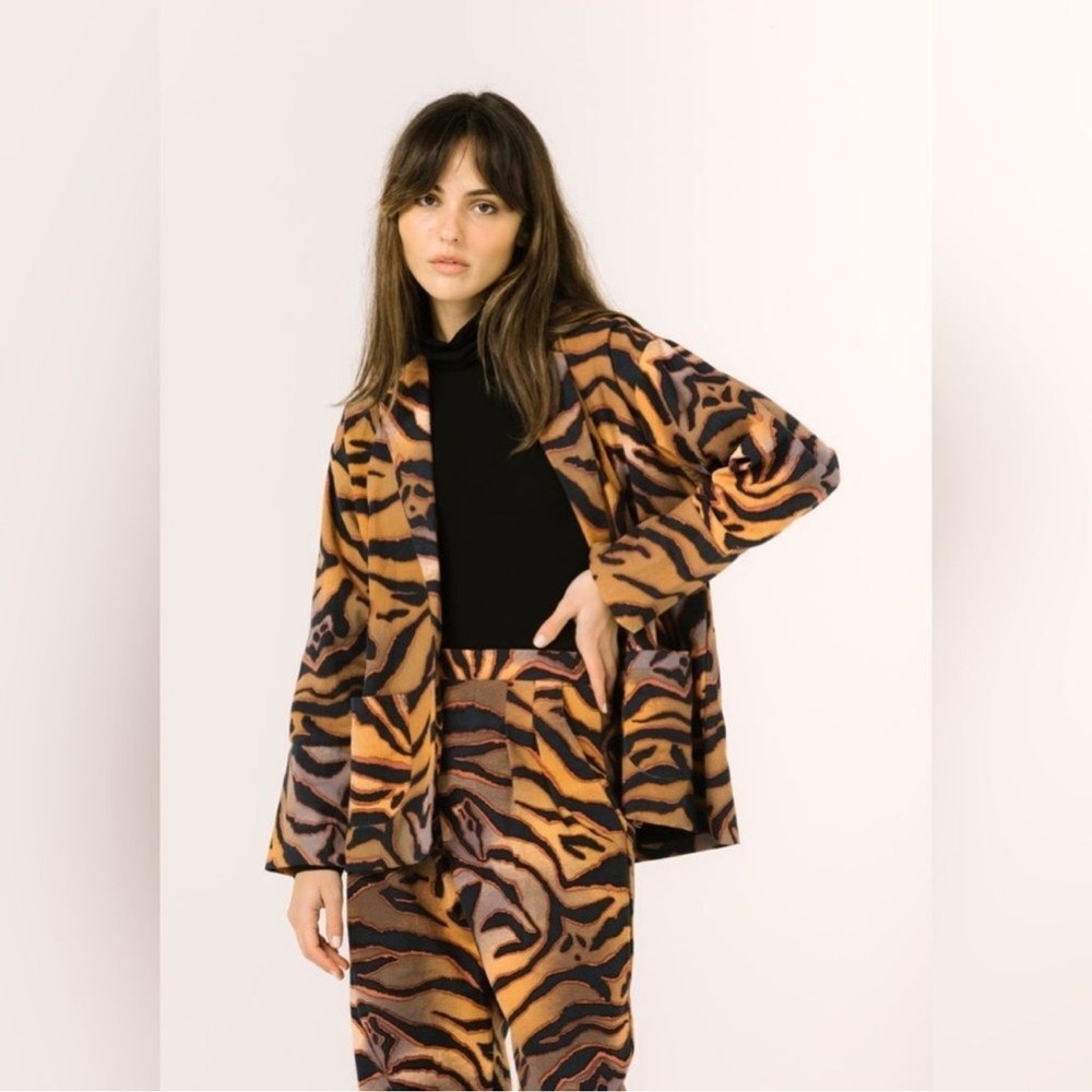 Bel Kazan Oversized Tiger Print Jacket size XS